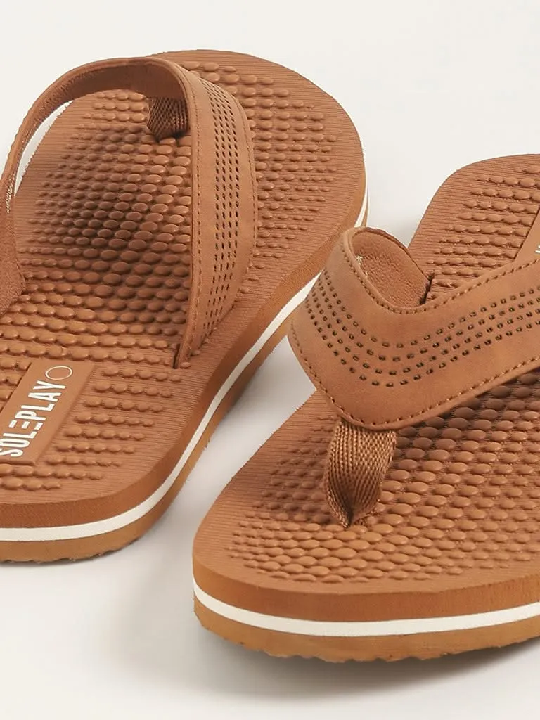 SOLEPLAY Tan Textured Footbed Flip-Flop