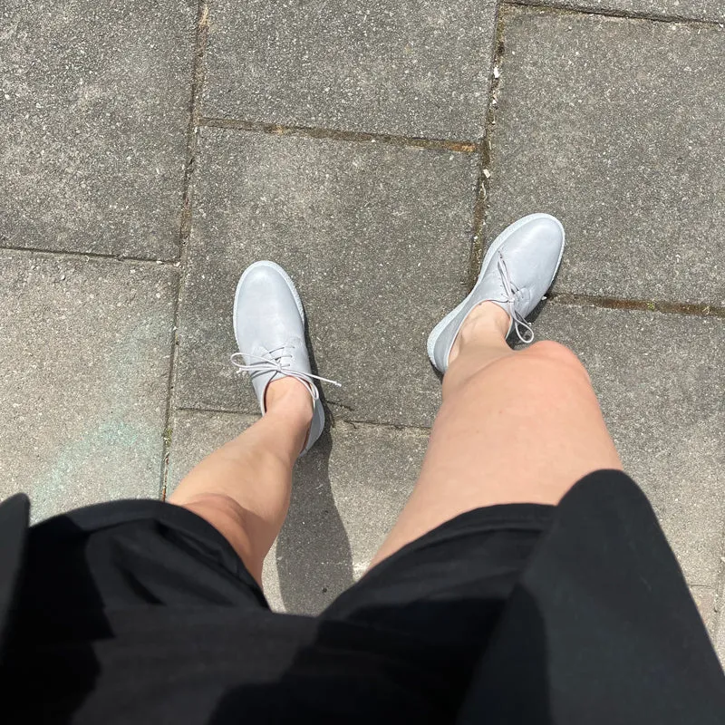 SS24 GEEK PLATFORM Stone | Leather Sneakers