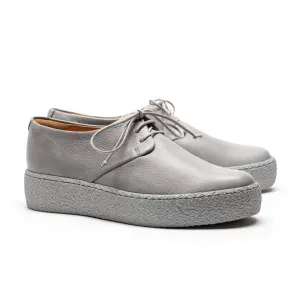 SS24 GEEK PLATFORM Stone | Leather Sneakers
