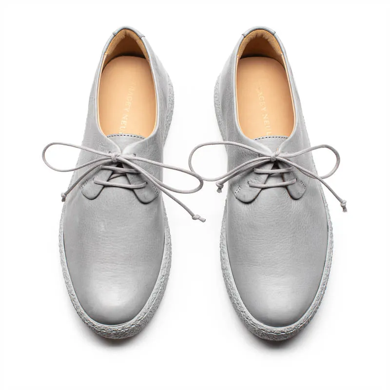 SS24 GEEK PLATFORM Stone | Leather Sneakers