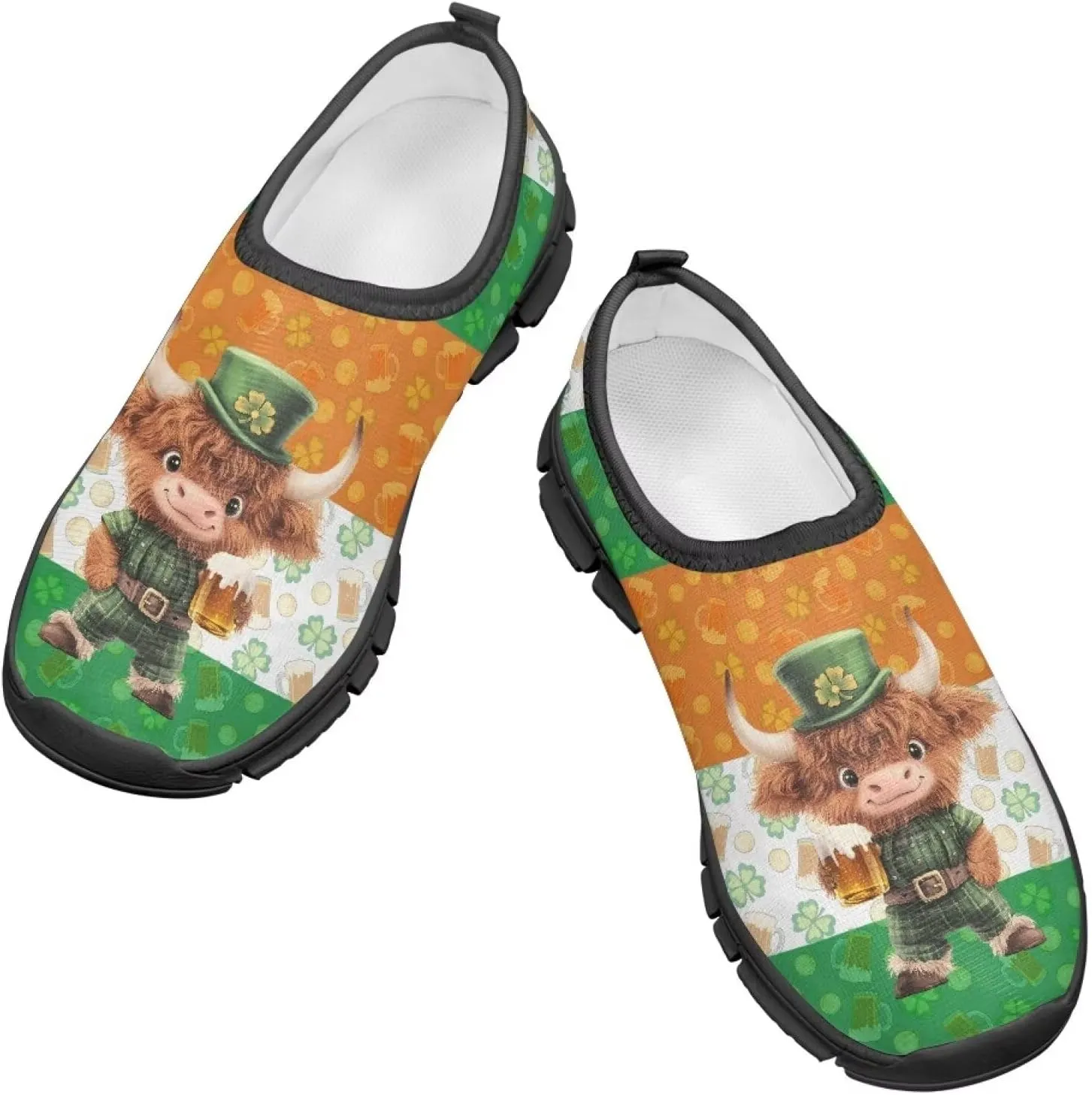St. Patrick's Day Shoes Boys Slip On Tennis Shoes Kids Running Shoes