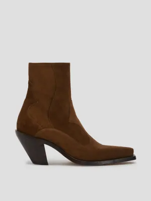 TABOR 70MM ANKLE BOOT IN ROCK SUEDE