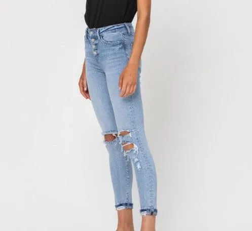 The Jill Jeans: High Rise Stretchy Skinny Jeans