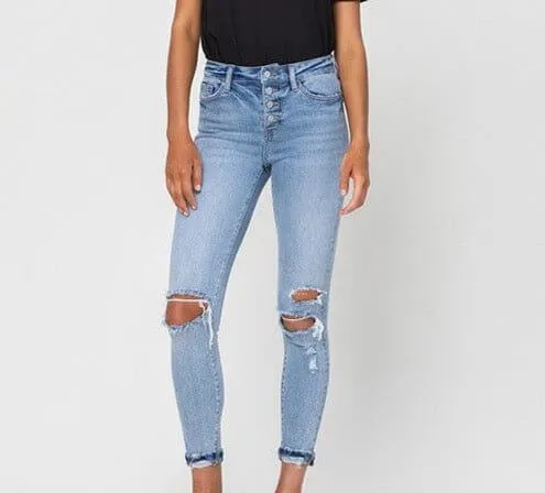 The Jill Jeans: High Rise Stretchy Skinny Jeans