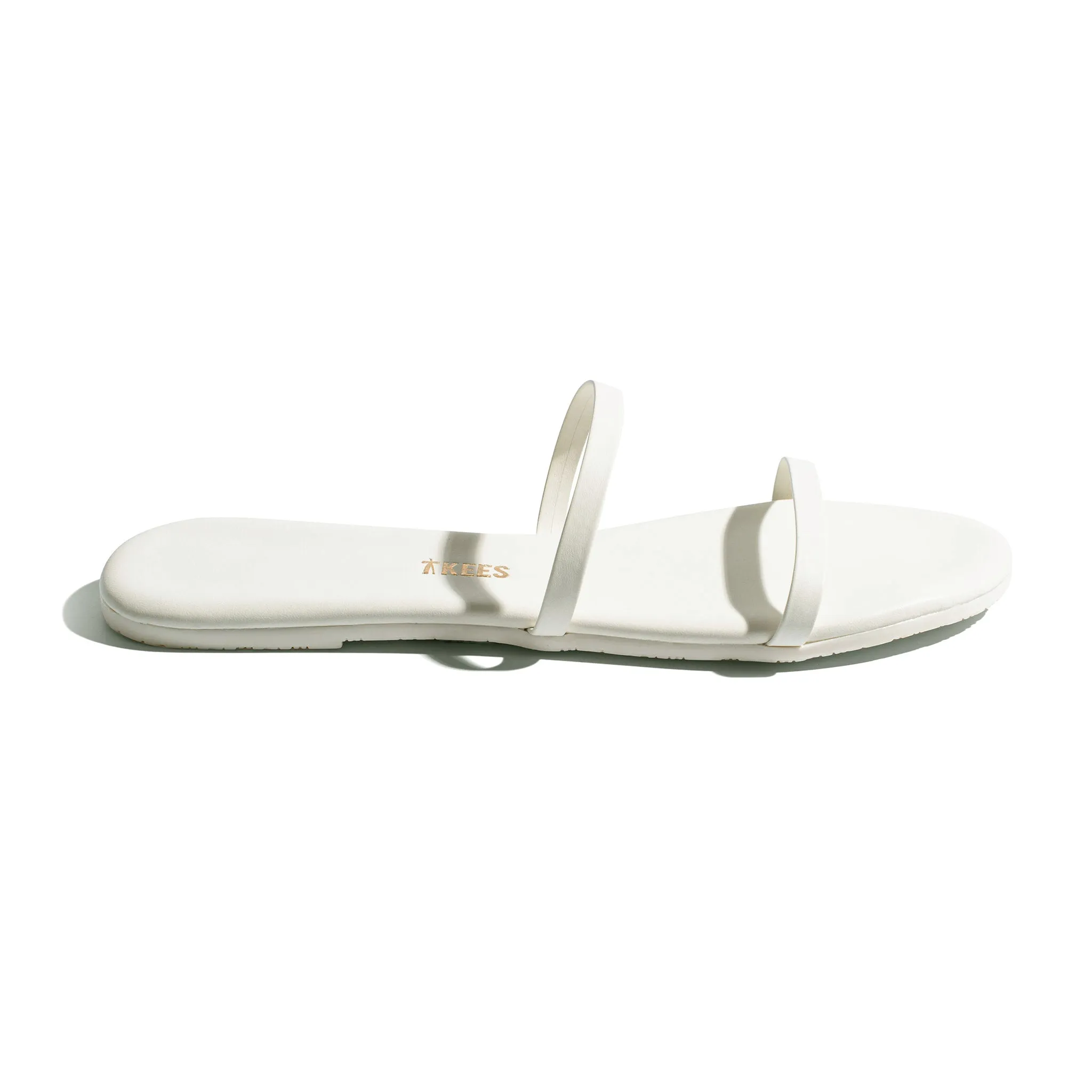 Tkees Gemma flip-flops from brazilian leather in Cream