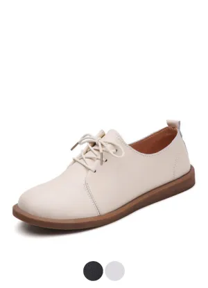 USS Shoes Lizzy Women's Leather Lace Up Oxfords Flat Shoes