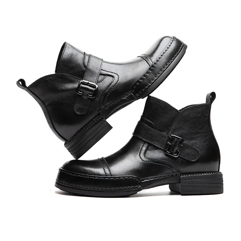 Veltique Sleek Slide Dress Boots