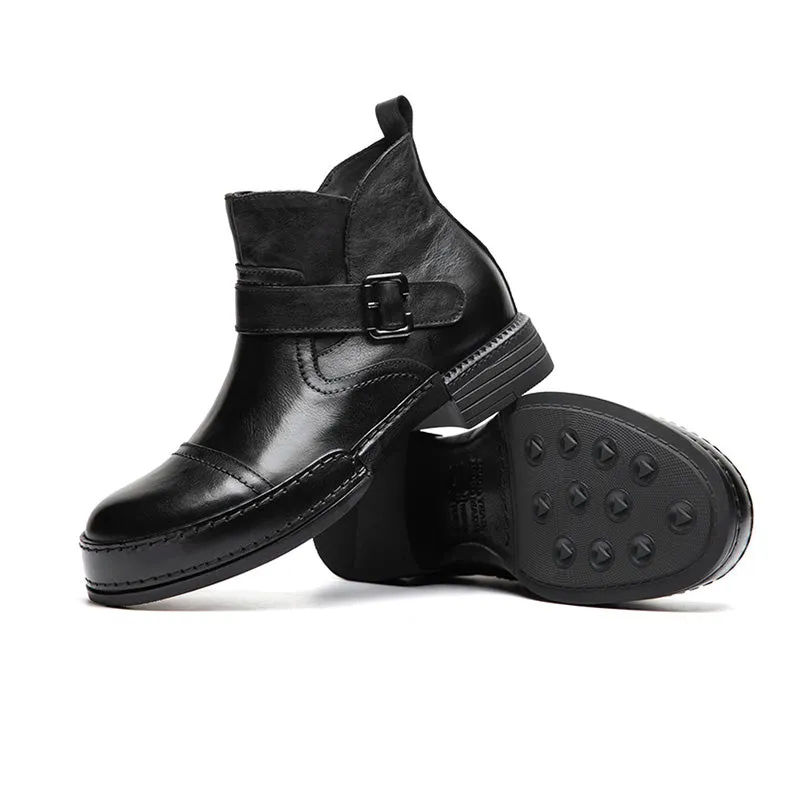 Veltique Sleek Slide Dress Boots