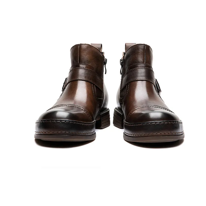 Veltique Sleek Slide Dress Boots