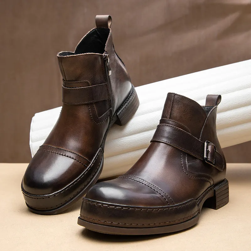 Veltique Sleek Slide Dress Boots