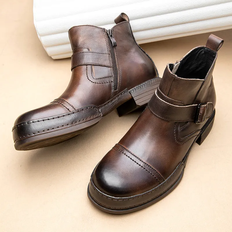 Veltique Sleek Slide Dress Boots