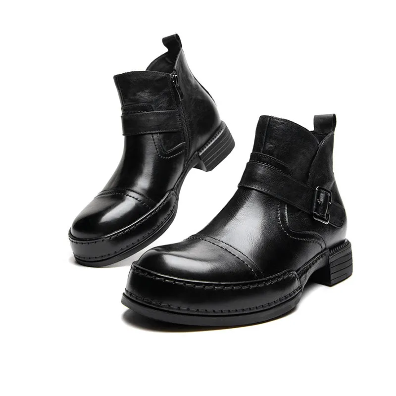 Veltique Sleek Slide Dress Boots