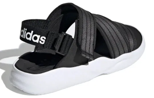 (WMNS) Adidas 90s Sandal Velcro Casual Sandals 'Black Grey White' -  EG7647