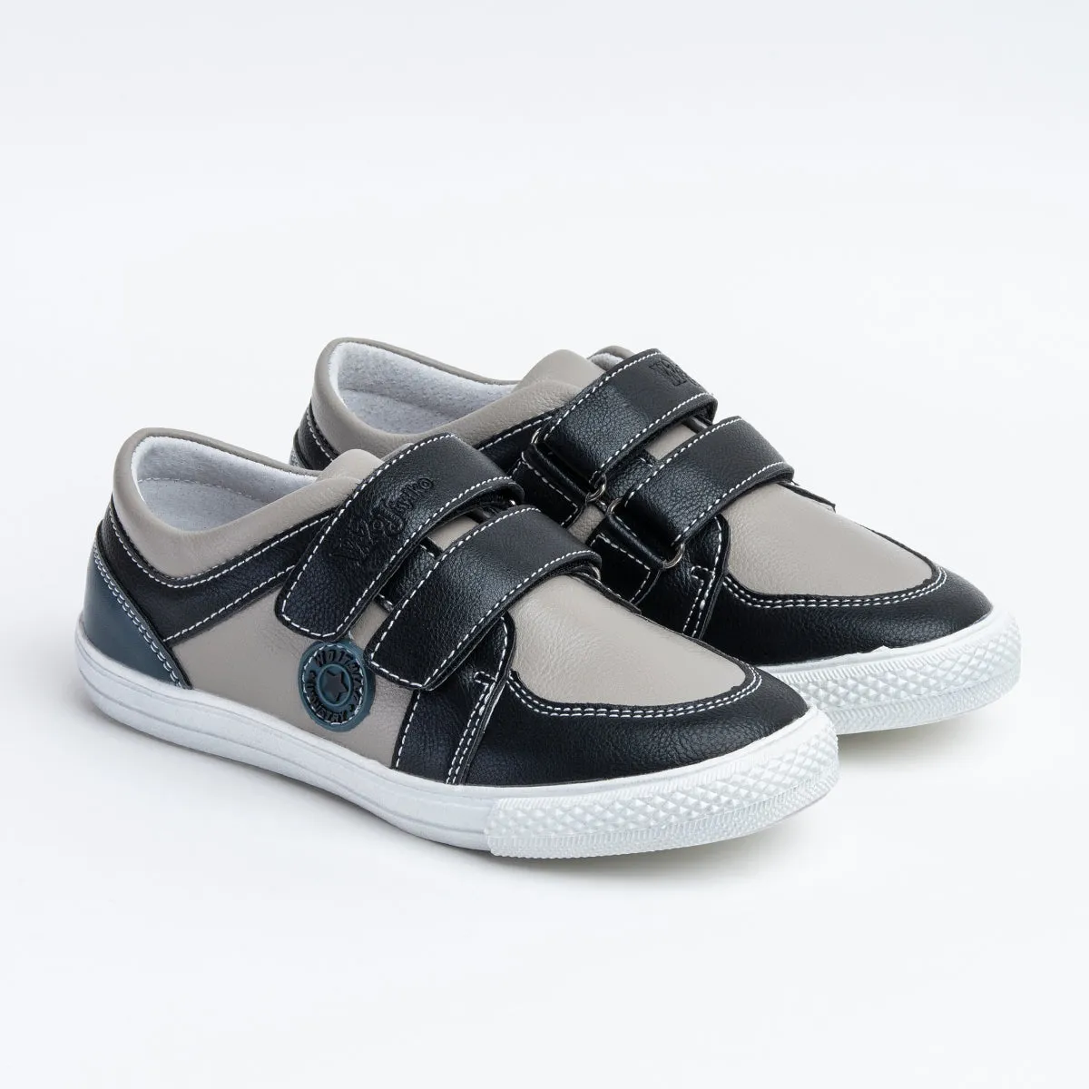 Wojtyłko Boys' Beige Leather Sneakers | 5A60921-BE