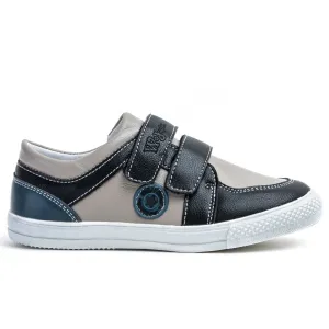 Wojtyłko Boys' Beige Leather Sneakers | 5A60921-BE