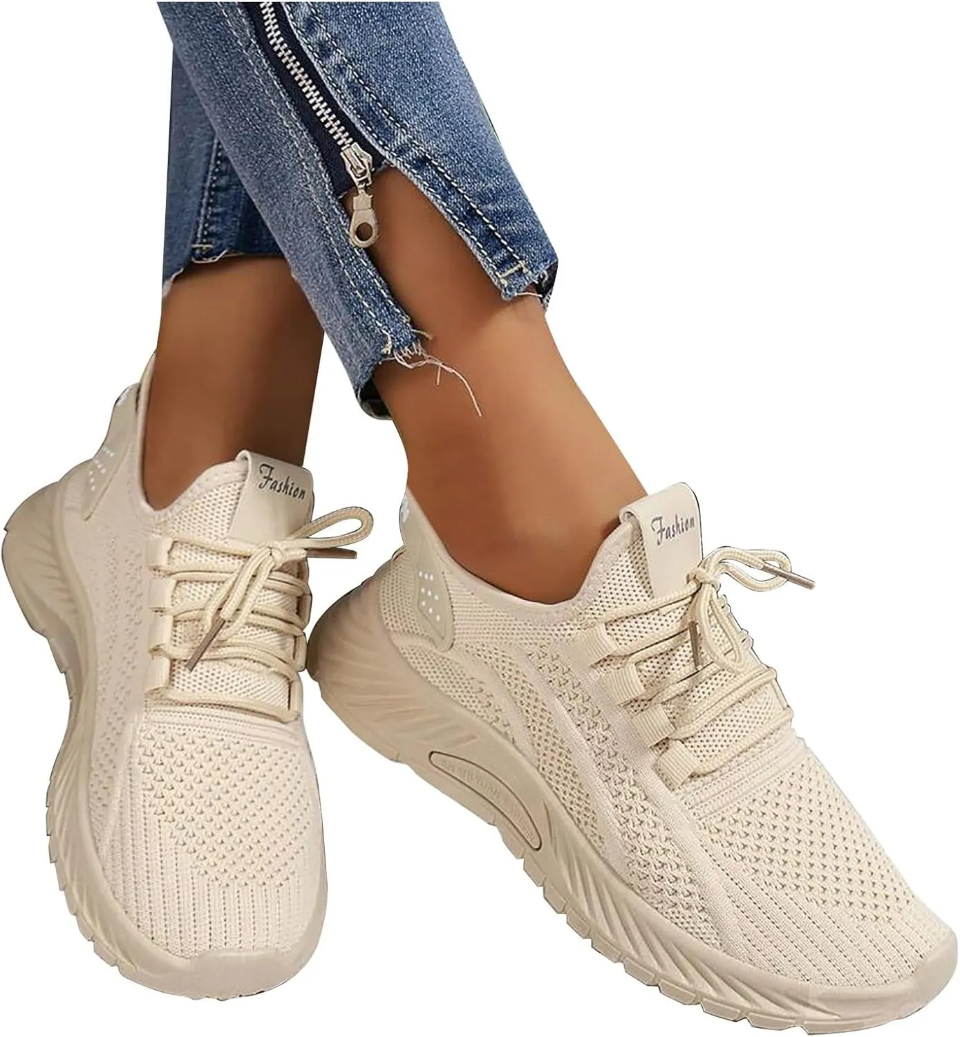 Womens Athletic Shoes Casual Lace Up Platform Sneakers for Women Comfortable Walking Shoes Women Fashion Tennis Shoes