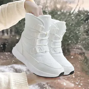 Women's Plush-Lined Combat Boots: Cozy & Stylish