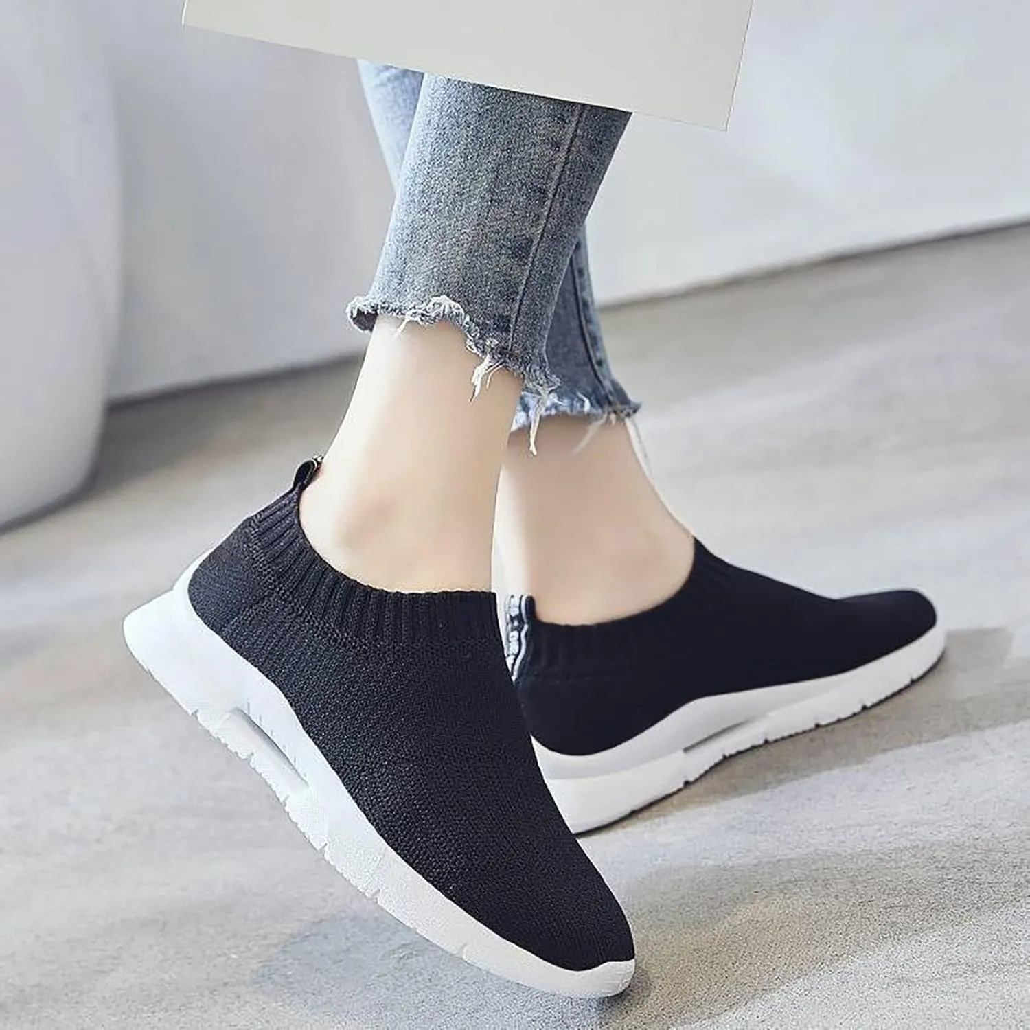 Womens Running Shoes Lightweight Tennis Shoes Non Slip Mens Running Shoes Dressy Women's Shoes Casual Fashion Sneakers White Tennis Shoe Trainers Shoe